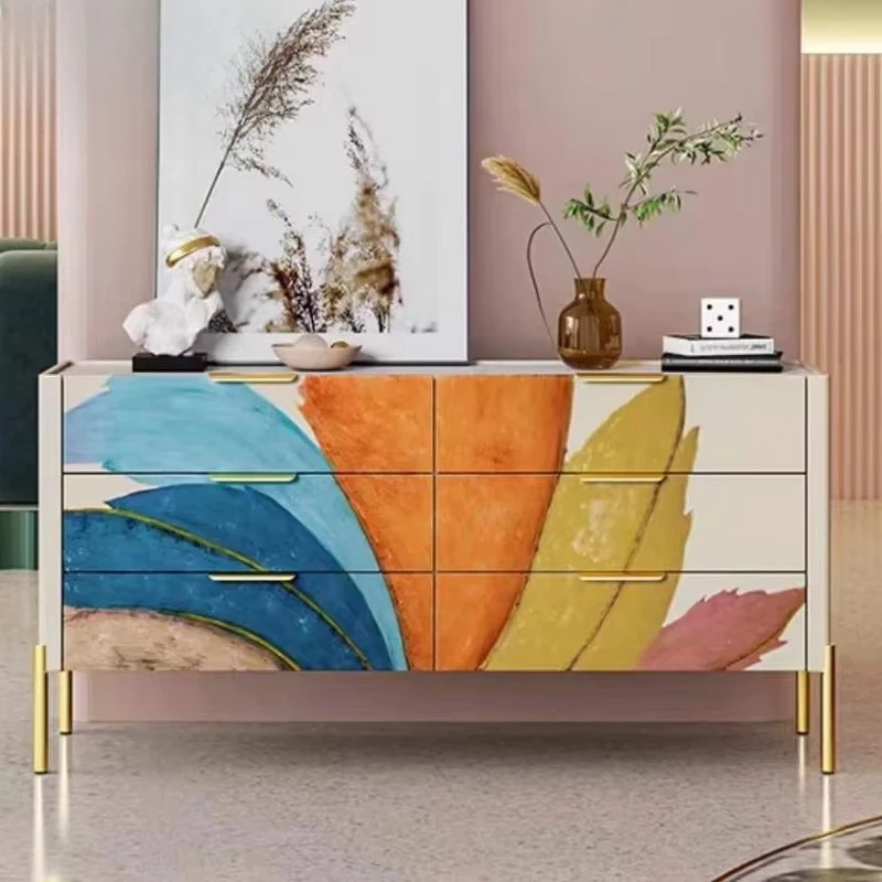 

High-quality wooden modern entrance table, the best quality entrance table, suitable for villa entrances, corridors, and living