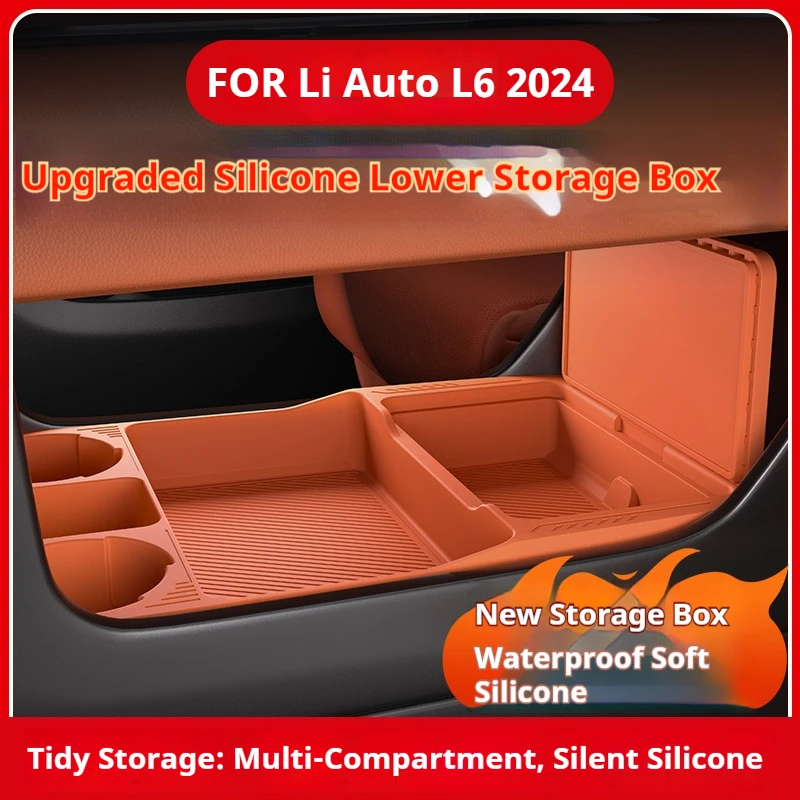 

Silicone Storage Box For Leading Ideal L6 L7 Center Console Modification Anti-slip Pad Car Accessories Organizer Decoration