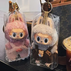 Keychain doll bag transparent display pouch for collection mystery box anime doll display PVC pendant box jewelry hanging case