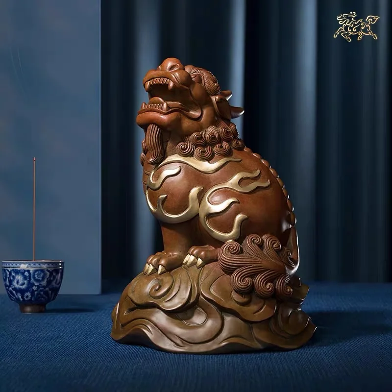 Large 2022 High grade decorative art Bronze carving wealth Good luck dragon PI XIU Home store company bring fortune statue