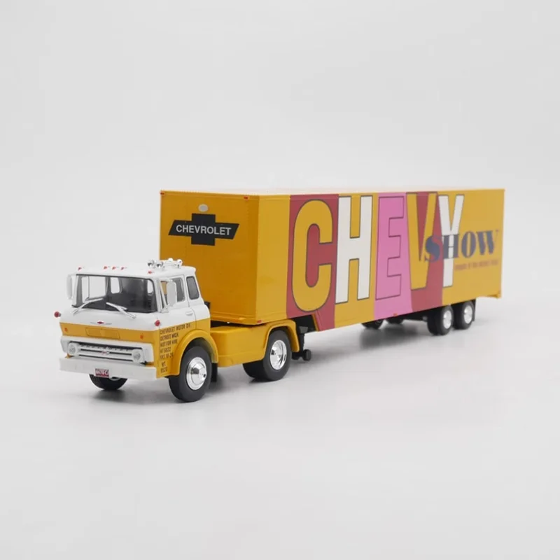 

IXO 1:43 Scale Alloy Tilt-Cab C65 Car Model Trailer Container Truck Diecast Finished Product Simulation Toy Static Model