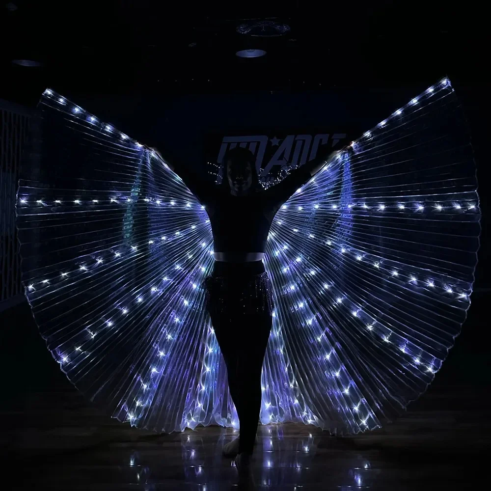 Ruoru كرنفال الرقص الشرقي Led كيب الهذيان الرقص الشرقي Led أجنحة الفتيات الكبار الطفل Led إيزيس أجنحة تظهر عيد الميلاد هالوين