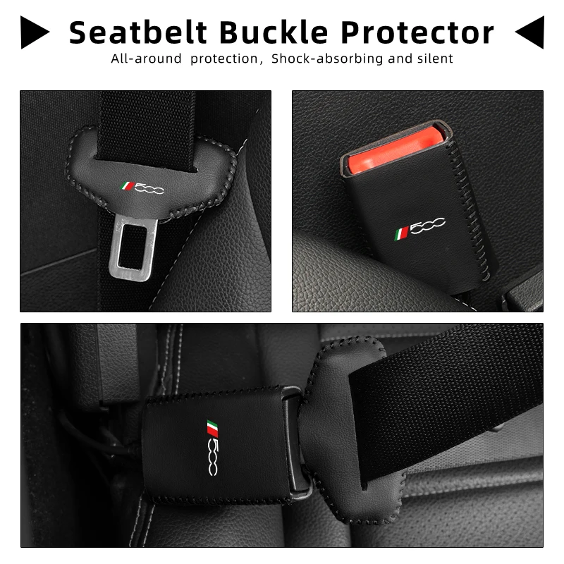 Auto seatbelt ochránce kůže sedačky bezpečnosti spona báze topologického prostoru obal pro 500 velká punto stilo astra bravo panda freemont linea strada