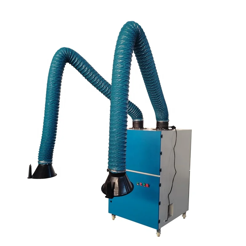 Hot CE Welding Fume Purifier with Double Arms Automatic Ash Cleaning for Metal Welding
