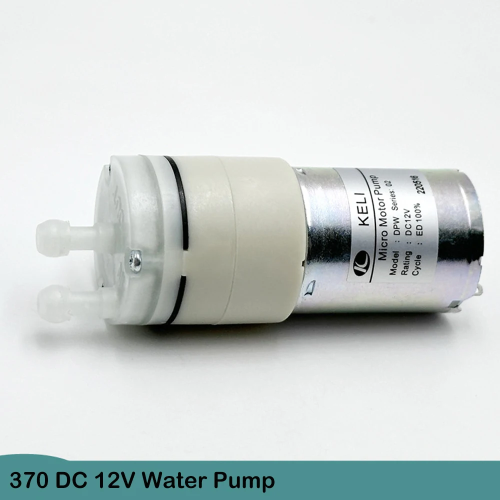 DC 12V Small Mini 370 Water Pump Self-priming Suction Water Pump Large Flow Micro Diaphragm Pump DIY Water Dispenser Tea Machine