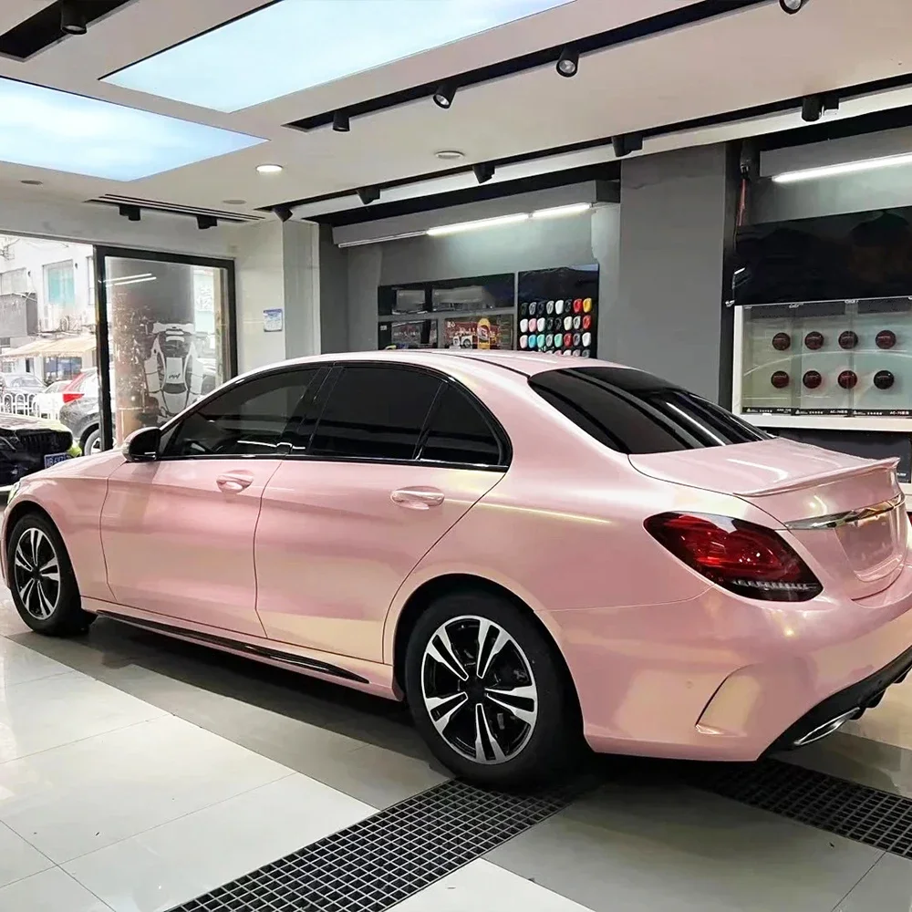 

Автомобильная пленка Super Magic Sakura Pink, виниловая пленка для изменения цвета, ПВХ наклейка, ПЭТ, без пузырьков, автомобильные наклейки, аксессуары