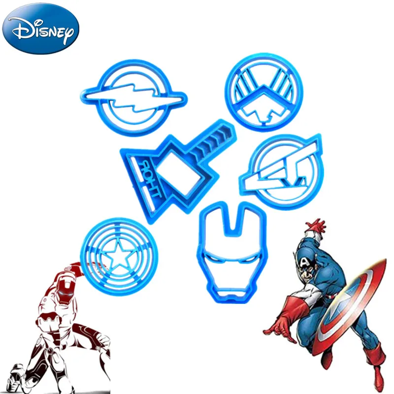 Anime Avengers Cookies Mold  Figure Iron Man Captain Diy Cookies Cutters Mold Children for Christmas Toys Gifts