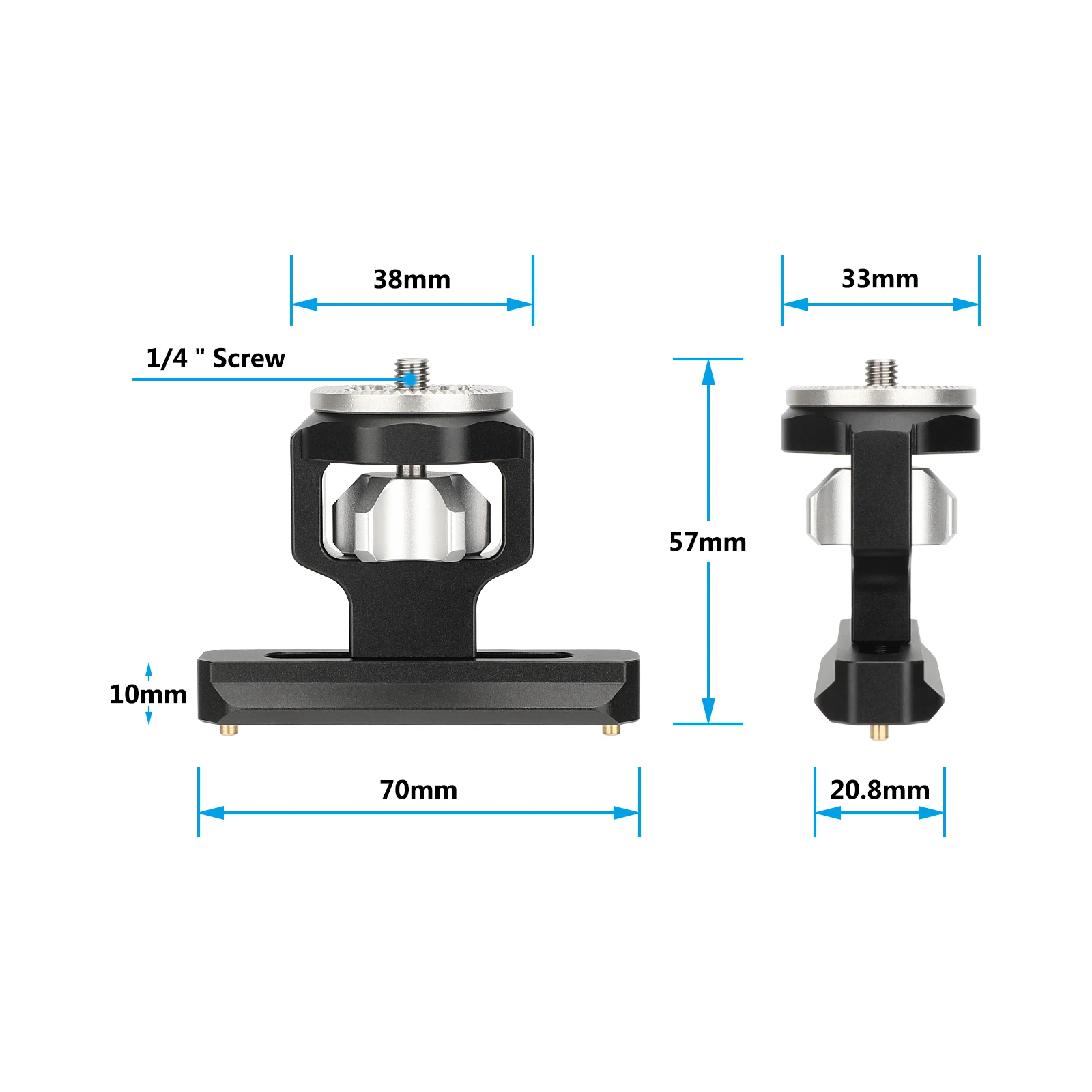 HDRIG ARRI-Style Rosette Extension to  Quick Release NATO Rail Mount For Camera Cage Rig Handgrip Supports NATO-Mount Accessorie