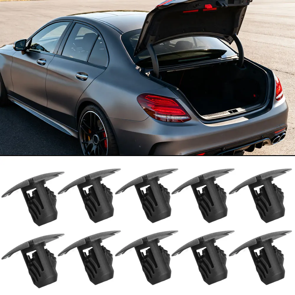 10/20Pcs Car Rear Tailgate Trunk Lining Fasteners Clips Insulation Board Buckle Clips for Mercedes-Benz C63 C180 C200 CLA E200
