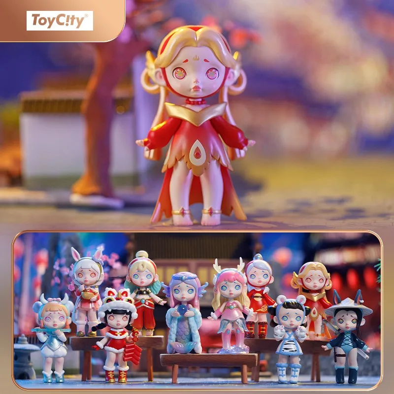 Original LAURA Ancient Chinese Mythical Beast Series Blind Box Toys Model  Confirm Style Cute Anime Figure Gift Surprise Box