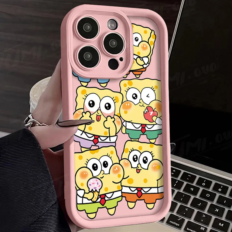 Cartoon SpongeBobs Patrick Star Case for Xiaomi Redmi Note 13 12 11 Pro Plus 12S 11S 10S 10 9 9S 8 12C 13C Shockproof Soft Cover