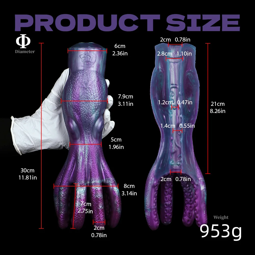 Yesbuy fetiche masculino masturbador bolso bomba de ar animal Stroker polvo tentáculo anal vaginal buceta brinquedos gays masculino pênis trainning