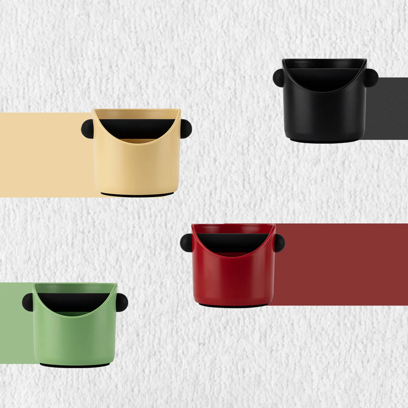 Espresso Dump Bin Shock-Absorbent Coffee Knock Box for Barista Espresso Dump Bin Grind Waste Bin Coffee Accessories Cafe Tools