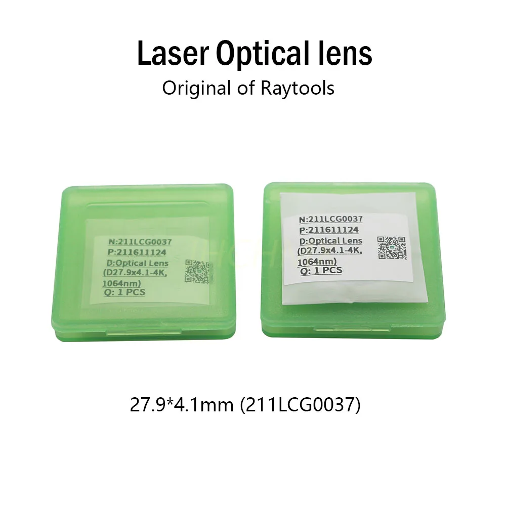 JHCHMX Raytools Optical Lens Windows 24.9*1.5/27.9*4.1mm 1064nm 211LCG0020 211LCG0037 for Raytools Fiber Laser Cutting Head