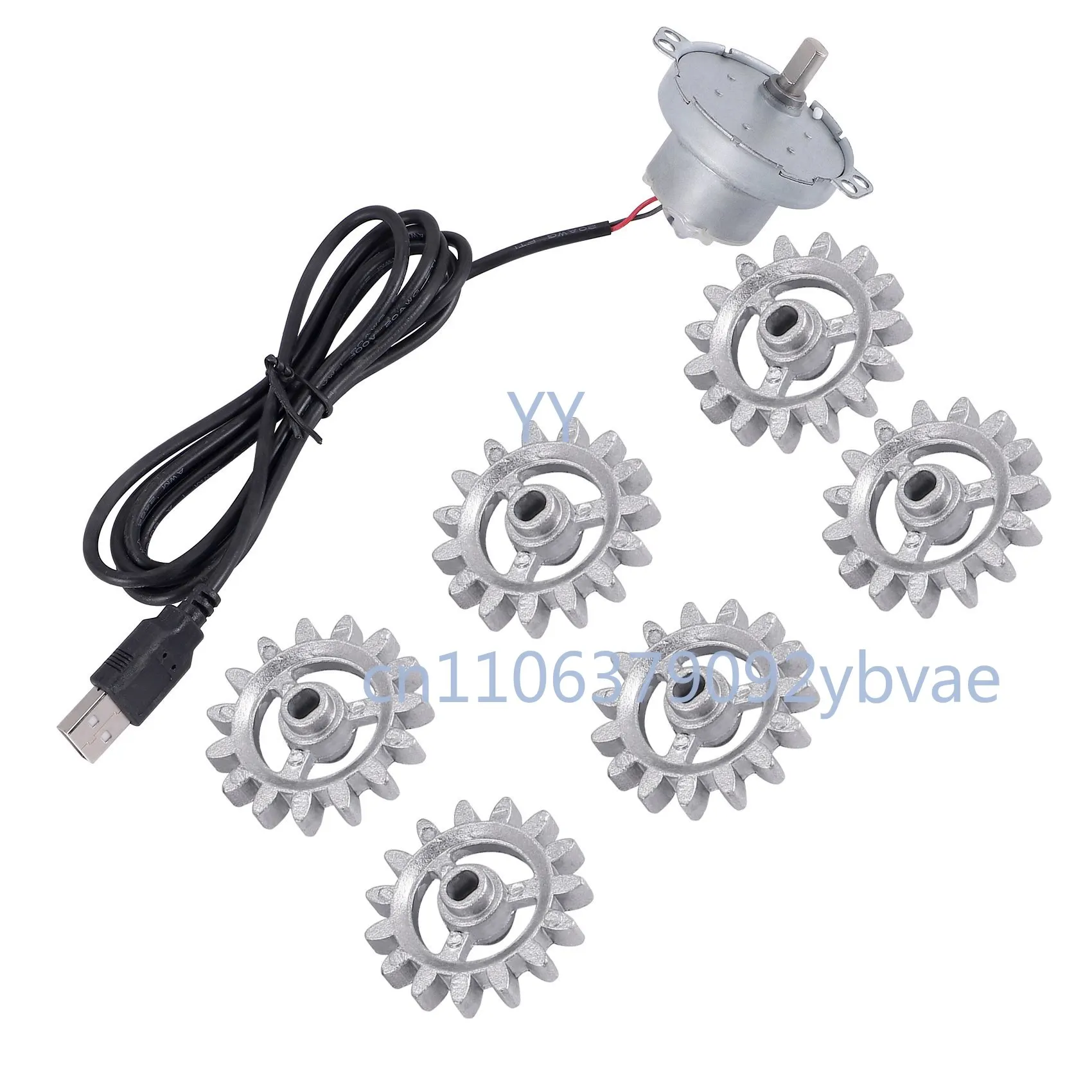 Automatic Rotisserie Grill Set Metal BBQ Rotary Frame Gear with USB Motor DIY Rotating Grill Tool Kit