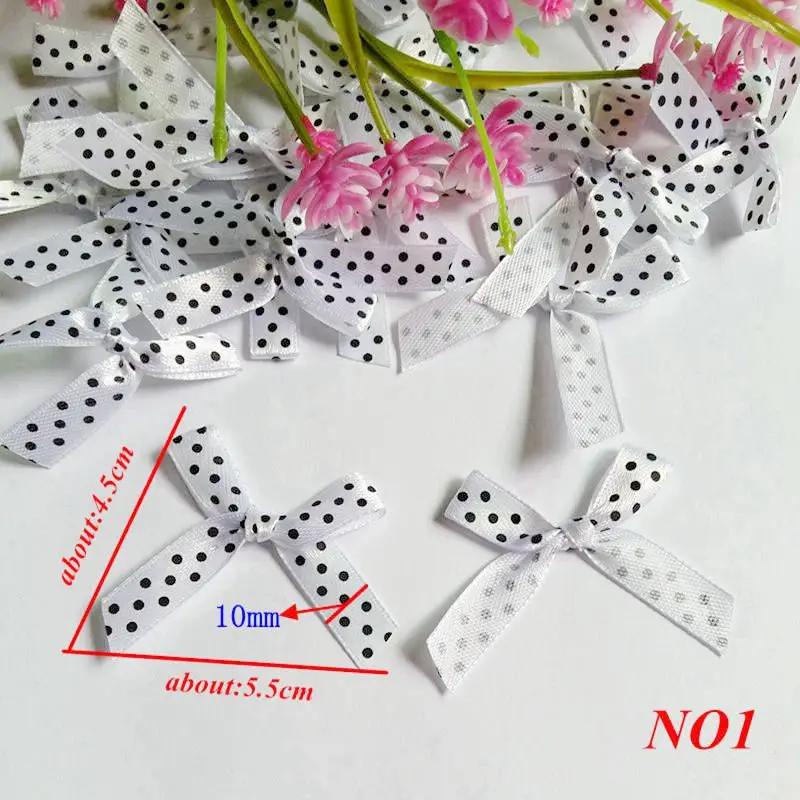 100pcs/lot Ribbon Bow tie Randomly Gift Bows Accessories / Clothes handmade Decorative gift Accessories cinta decoration noel