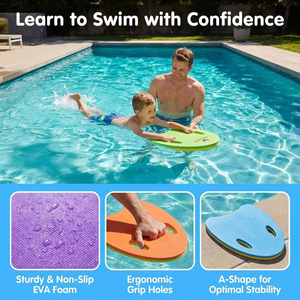 Training Aids Kids Swimming Kickboard Lightweight Easy Learning EVA Swimming Board Floating Plate Funny Cartoon Plate Surf