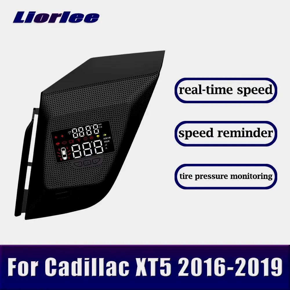 

For Cadillac XT5 2016-2024 Car Head Up Display HUD Windshield Projector Speedometer Overspeed Alarm Auto Electronic Accessories