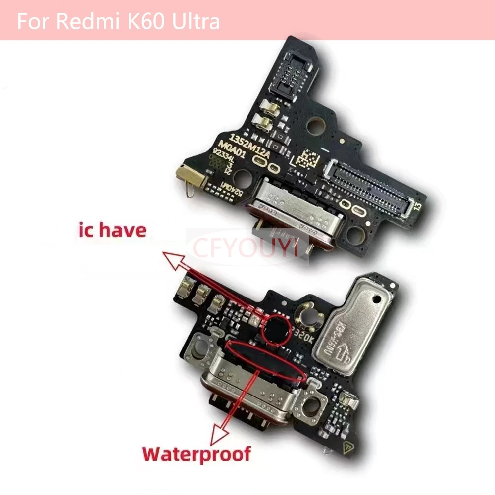 

For Xiaomi Redmi K60 Ultra Charging Port Board Dock Fast Charging Date Transmission Flex Cable