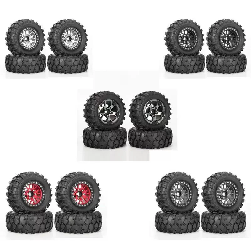 

1/12 RC, 1.9-inch metal wheel rims with 90*38mm tires, Mangniu MN128, Meijiaxin H12Y