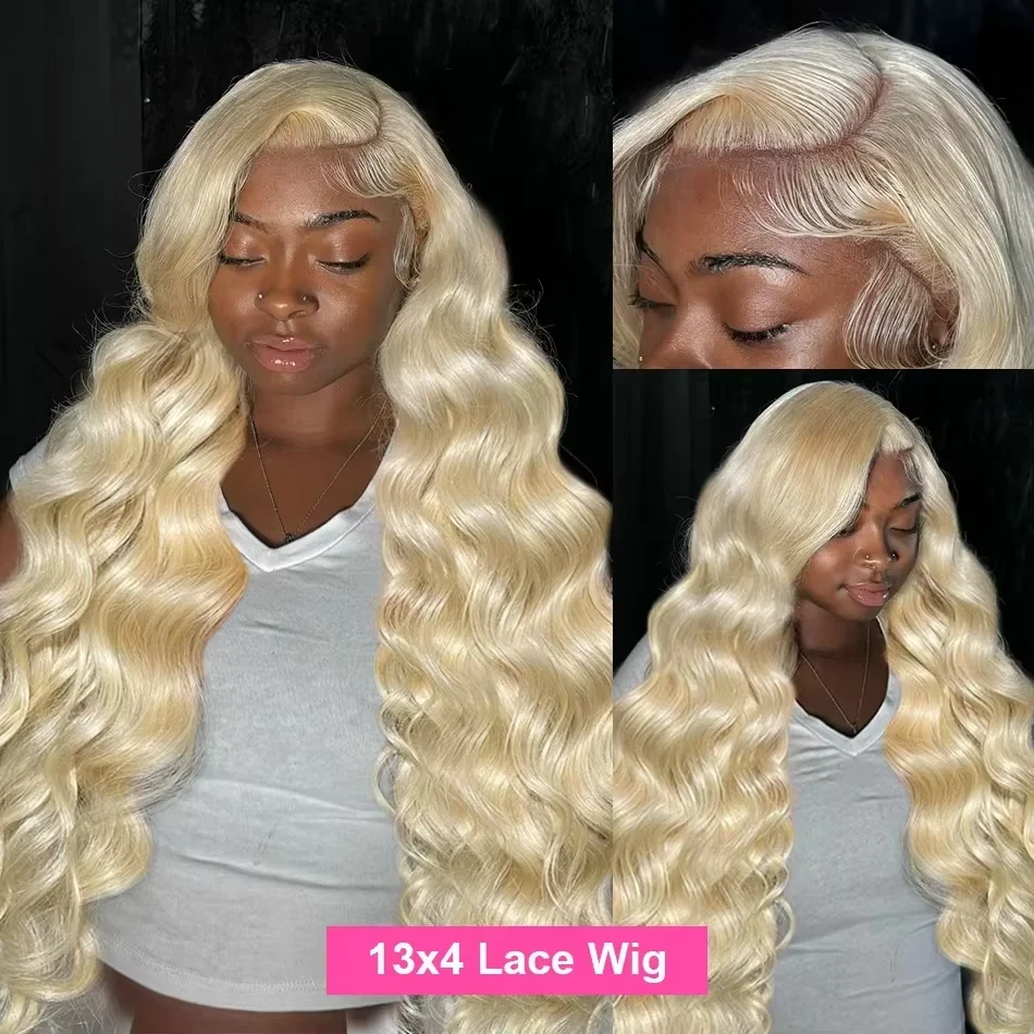 250 Density HD Transparent 13x6 613 Body Wave Honey Blonde Lace Frontal Human Hair Wig Brazilian 13x4 Lace Front Wigs For Women image 3