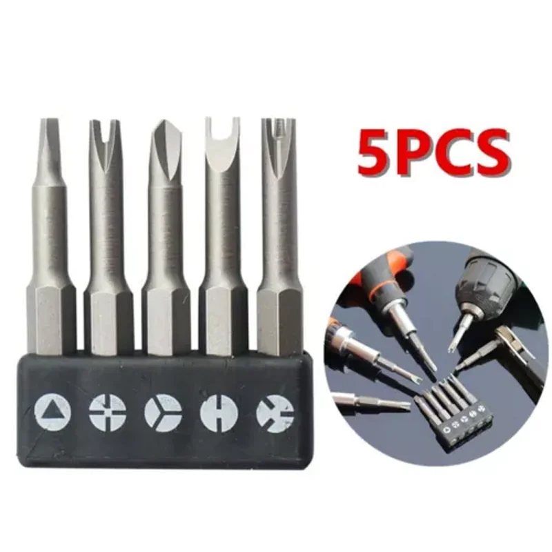 Precision Y U Shaped Triangle Screwdriver Magnetic Bit 1/4\