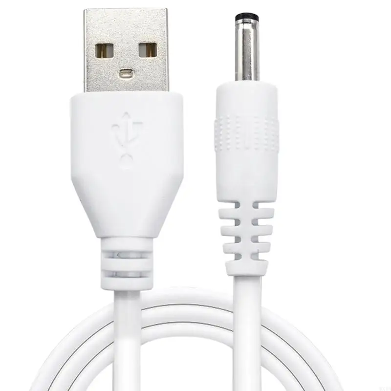 

Multipurposed USB to 3.5x1.35/5.5x2.1mm Charging Cord Power Adapter Cable Wire for Table Lamp Speaker Cleanser