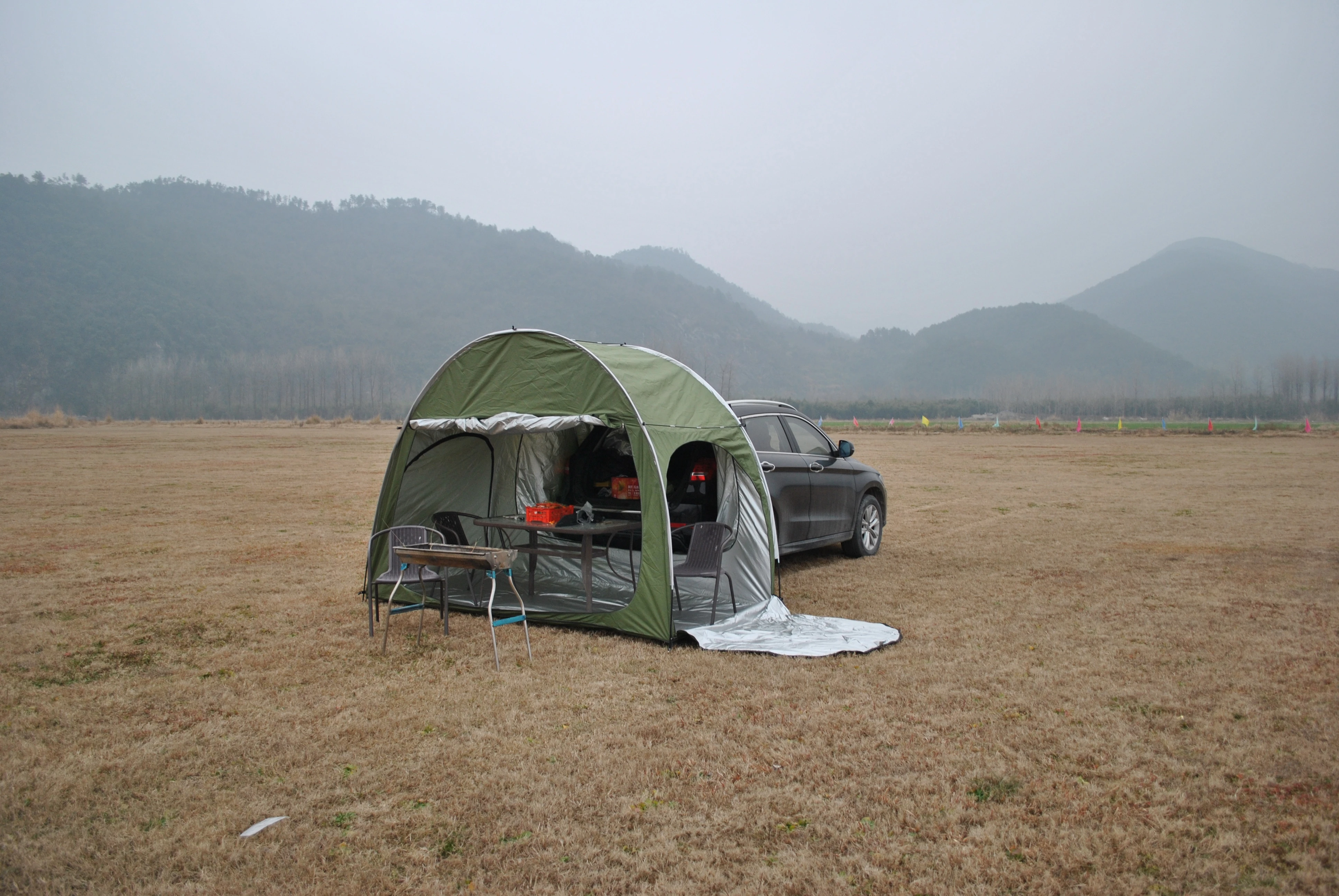 SUV Car Tents Easy to Set Up, Multi Hatchback Tents, Waterproof for Family Camping, Connected to Vehicle, Universal Fit