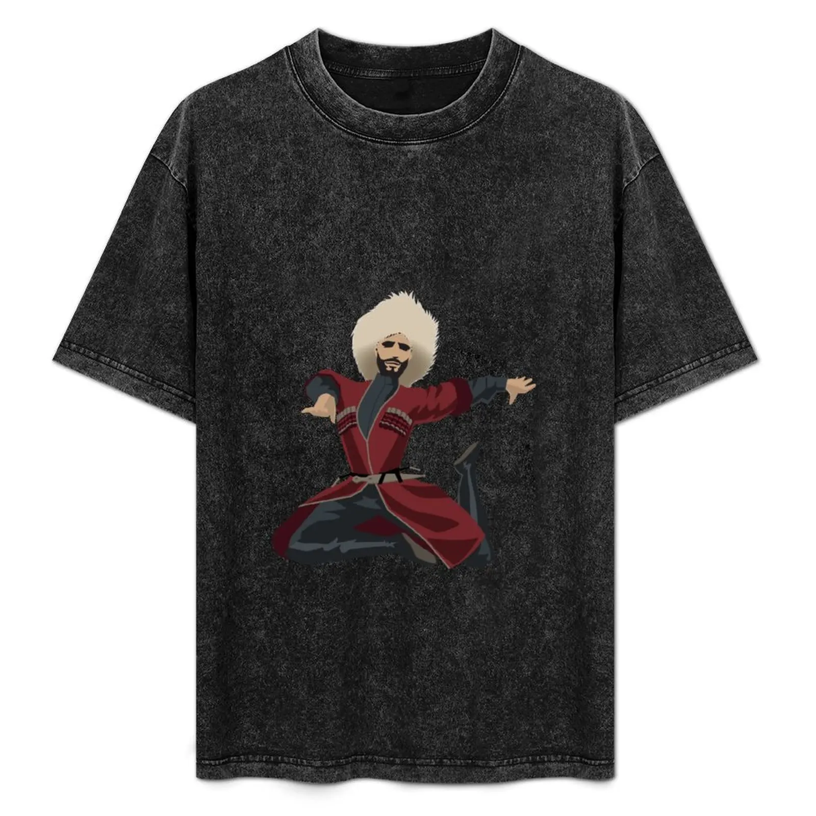 

Circassian Male Dancer (No Ornament) T-Shirt Large Size Casual Short Sleeve Top