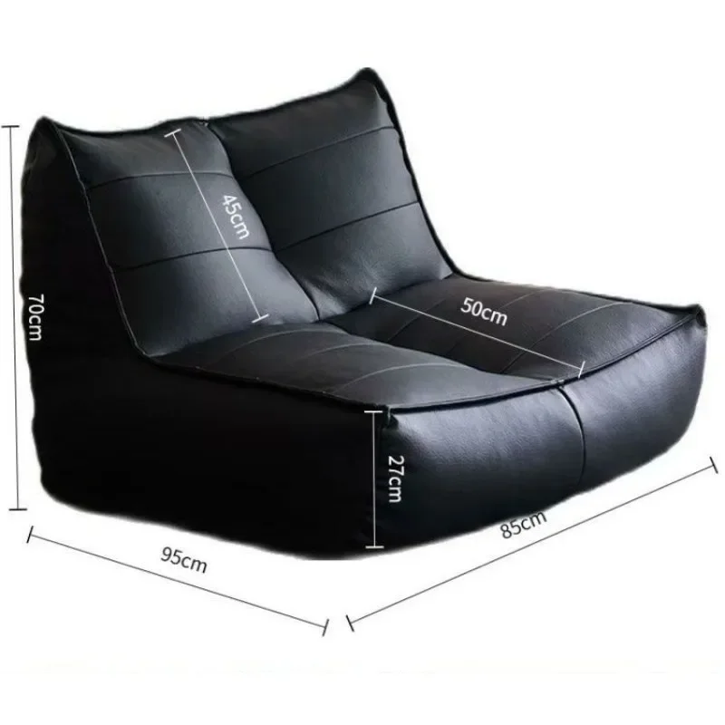 Lazy sofa, single tatami bed, bedroom balcony, living room, leisure bean bag sofa view 6