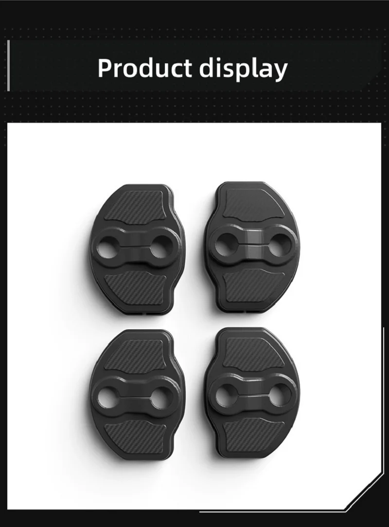 4pcs Car Door Lock Car Styling Door Lock Protection Cap Modification Accessories For Tesla Model Y/Model 3