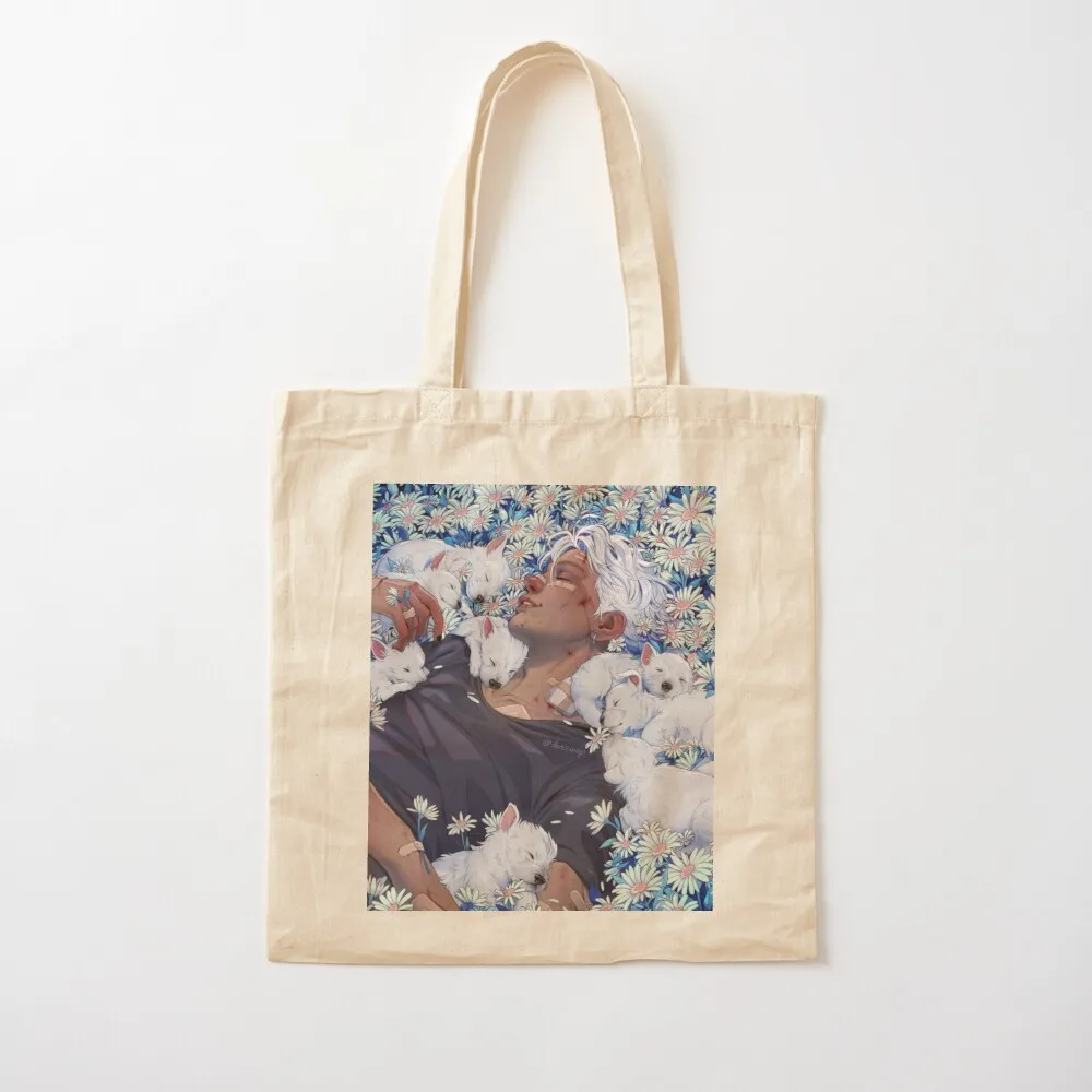 

[RASHA] it gets better illustration Tote Bag custom fabric bag sacs de shopping Shopper handbag Canvas Tote Bag