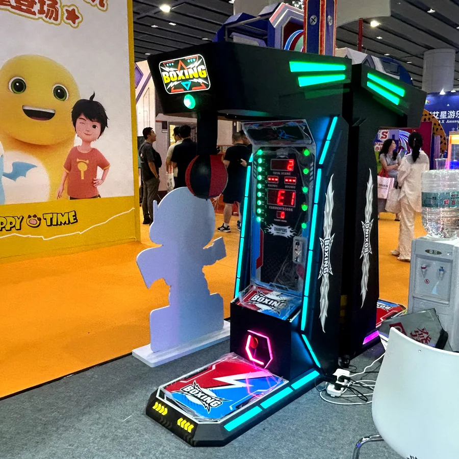 Video game city children's coin large boxing champion boxing game machine shopping mall force test