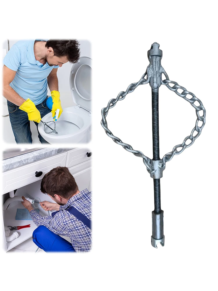 فليكس عمود المجاري إزالة الترسبات سلسلة متعددة الأغراض أداة صيانة الأنابيب الربيع النفط توصيل الأنابيب الحفارة لكتل خطوط الأنابيب #4