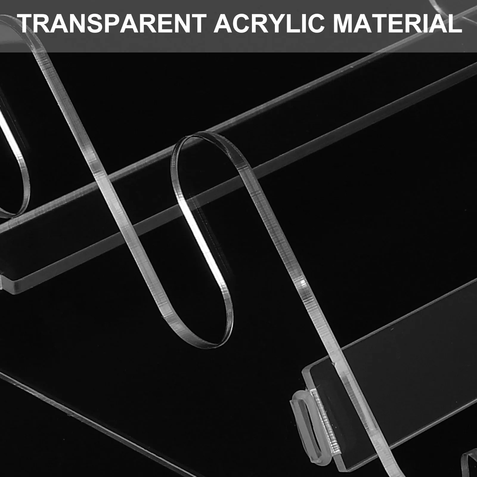 Transparent Acrylic Keyboard Storage Stand Multifunctional Design Easy to Clean Stylish Minimalist Display Holder