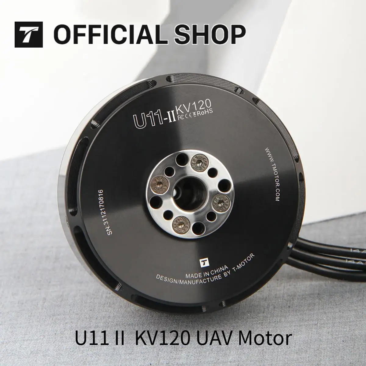 

T-MOTOR U11II KV120 UAV Motor with 14.16kg Max Thrust Heavy Lift Drone Motors Brushless Motor for Payload Drone DIY Parts