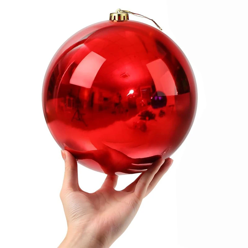 

20cm Big Christmas Baubles Giant Plastic Christmas Ball Hanging Decorations for Christmas Tree