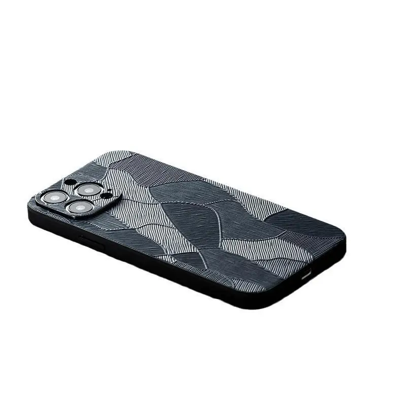 

Applicable to Apple iPhone15Pro/14/13mini/12 mobile phone case, genuine leather all-inclusive, anti-drop first layer cowhide
