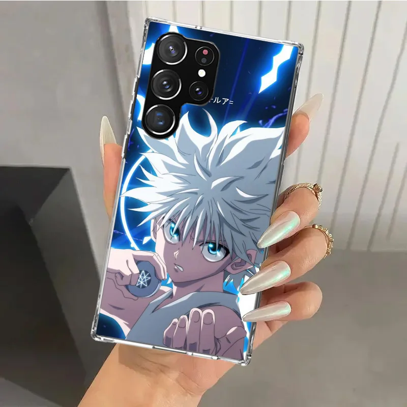 Hunter HXH Killua Phone Case for Samsung Galaxy S25 S24 S23 Ultra S22 S21 Plus S20 FE S10 + S10E S25U Soft Print Shell S24 S23 S