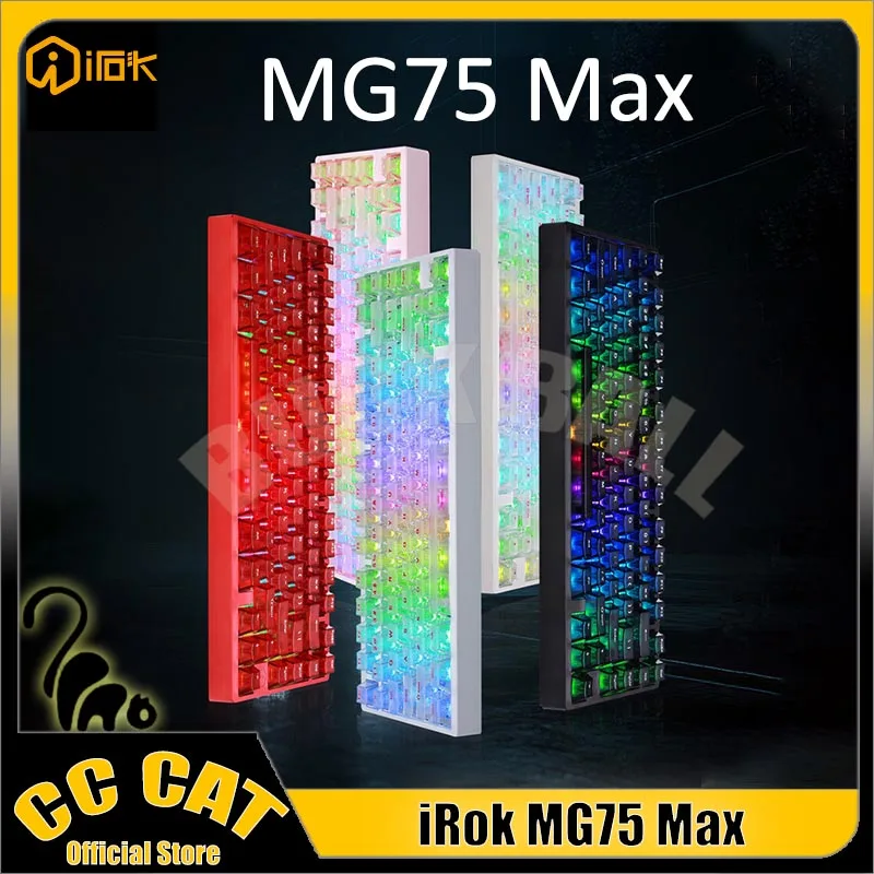 

IROK MG75 Max Magnetic Switch Keyboard MG75 Gaming Keyboard Wired 8000Hz 0.005mmRT Custom Aluminium Alloy Mechanical Keyboards