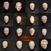 Unpainted 1/12 Soldier Spider-Man Head Sculpt Andrew Garfield Tobey Maguire Ben Reily White Model Head Fit 6inch Action Figure