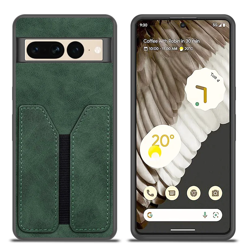 High end leather suitable for Google Pixel8 card phone case Pixel8 pro Pixel 7A elastic back cover fall protection leather case