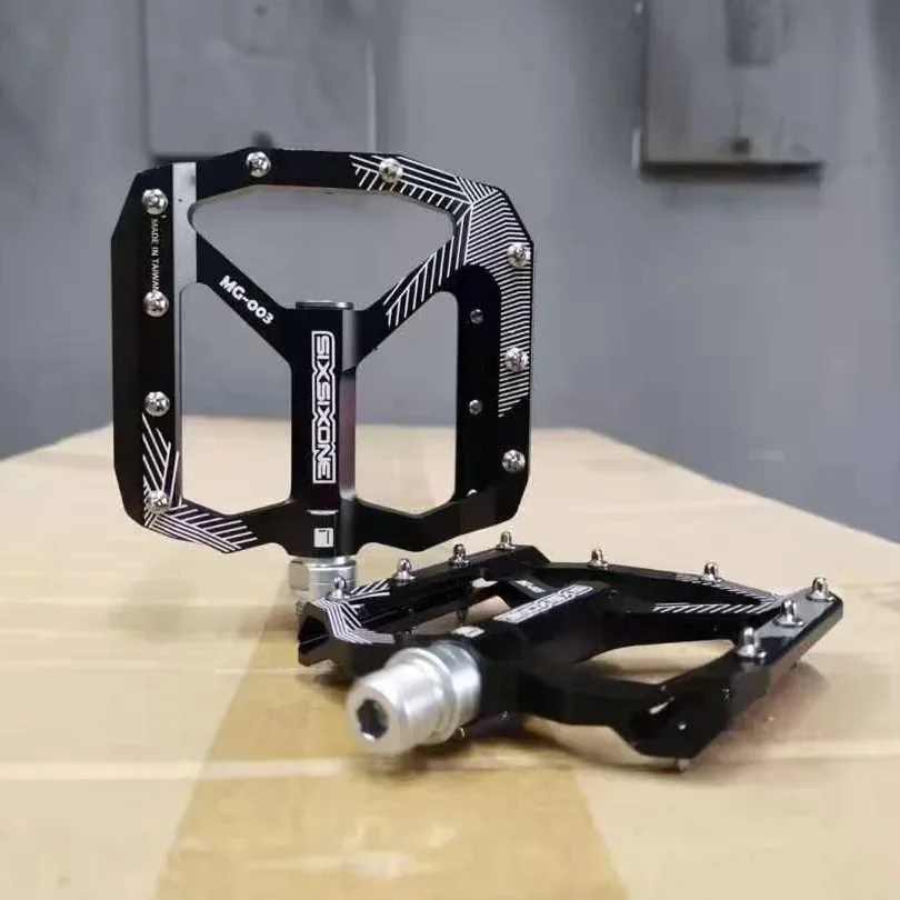 SIXSIXONE MG-003 MTB велосипед с плоской педалью с ЧПУ, герметичные подшипники из алюминиевого сплава, нескользящие большие педали Peilin