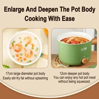 Electric Cooker Kitchen Appliance Double Layer Home for Hot Pot Cooking Soup Heater Multifunction Cooker Mini Non-stick Pan Pots 3