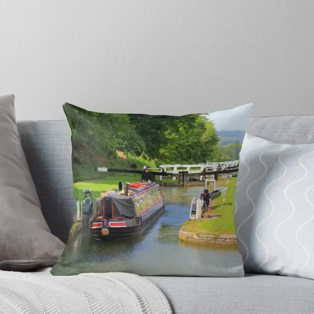 Narrow Boat, Throw Pillow Pillowcases For Pillows ornamental pillows pillow