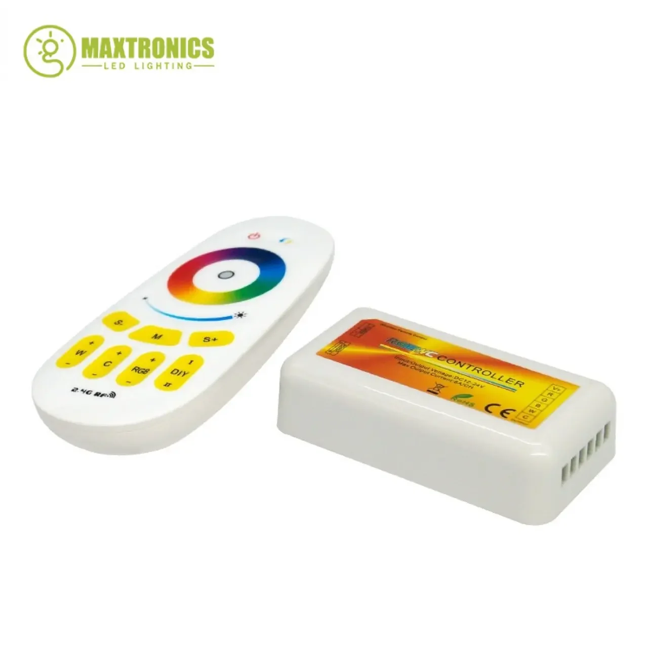 DC12-24V RGB RGBW RGBWC LED Controler 2.4G RF Touch Screen Remote Control 18A Dimming Switch For 5050 3528 5630 LED Strip Tape
