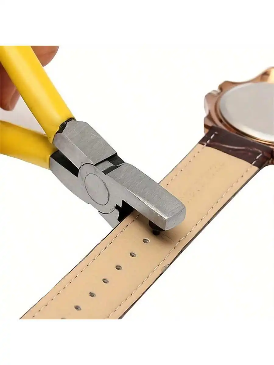 

1pc Handheld Leather Strap Hole Punch Tool, Ideal For Belts, Shoelaces, Watch Straps