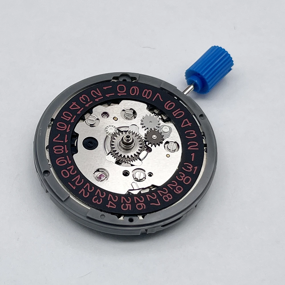 Genuine Japan NH34 GMT Mechanical Movement Mod Color Disc/Datewheel 3.0/3.8 O\'Clock High Accuracy 24 Jewels NH34A Red/Blue/Black