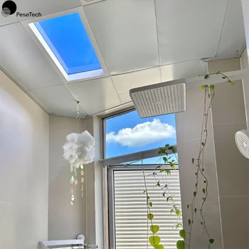 Indoor Roof Blue Sky Led Panel Lighting Fixture Artificial Skylight Virtual Daylight Ceiling Panel