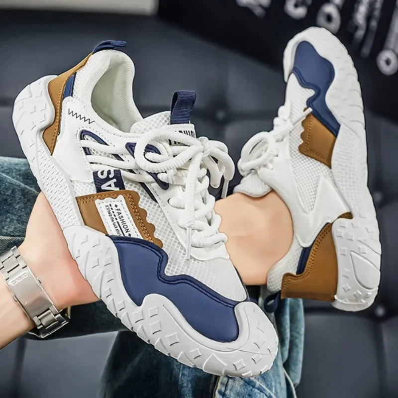 Summer Comfortable Man Shoes Outdoor Versatile Casual Light Non-Slip Men's Sports Shoes Men's Mesh Breathable Running Sneakers